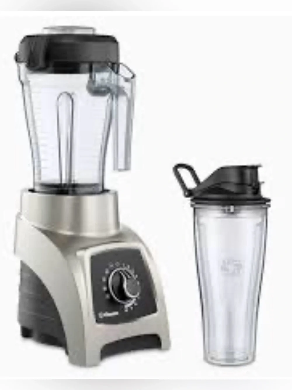 VITAMIX S55 SERIES S DISCONTINUED BLENDER BRUSHED STAINLESS W/ TO GO CUP  SILVER